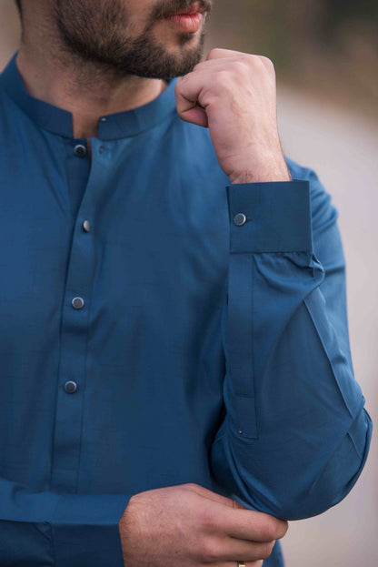 Space Blue Kameez Shalwar