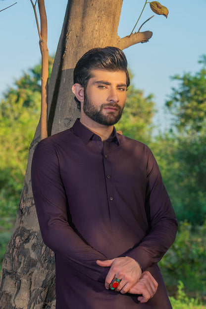 Burgundy Kameez Shalwar