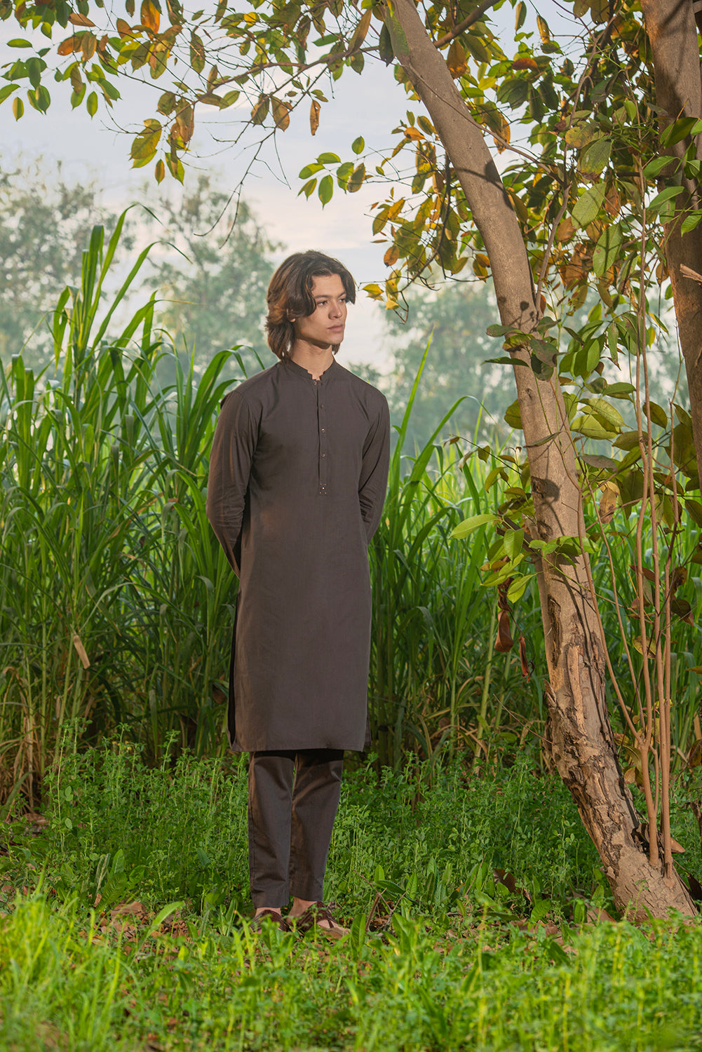 Chestnut Brown Kurta Pajama