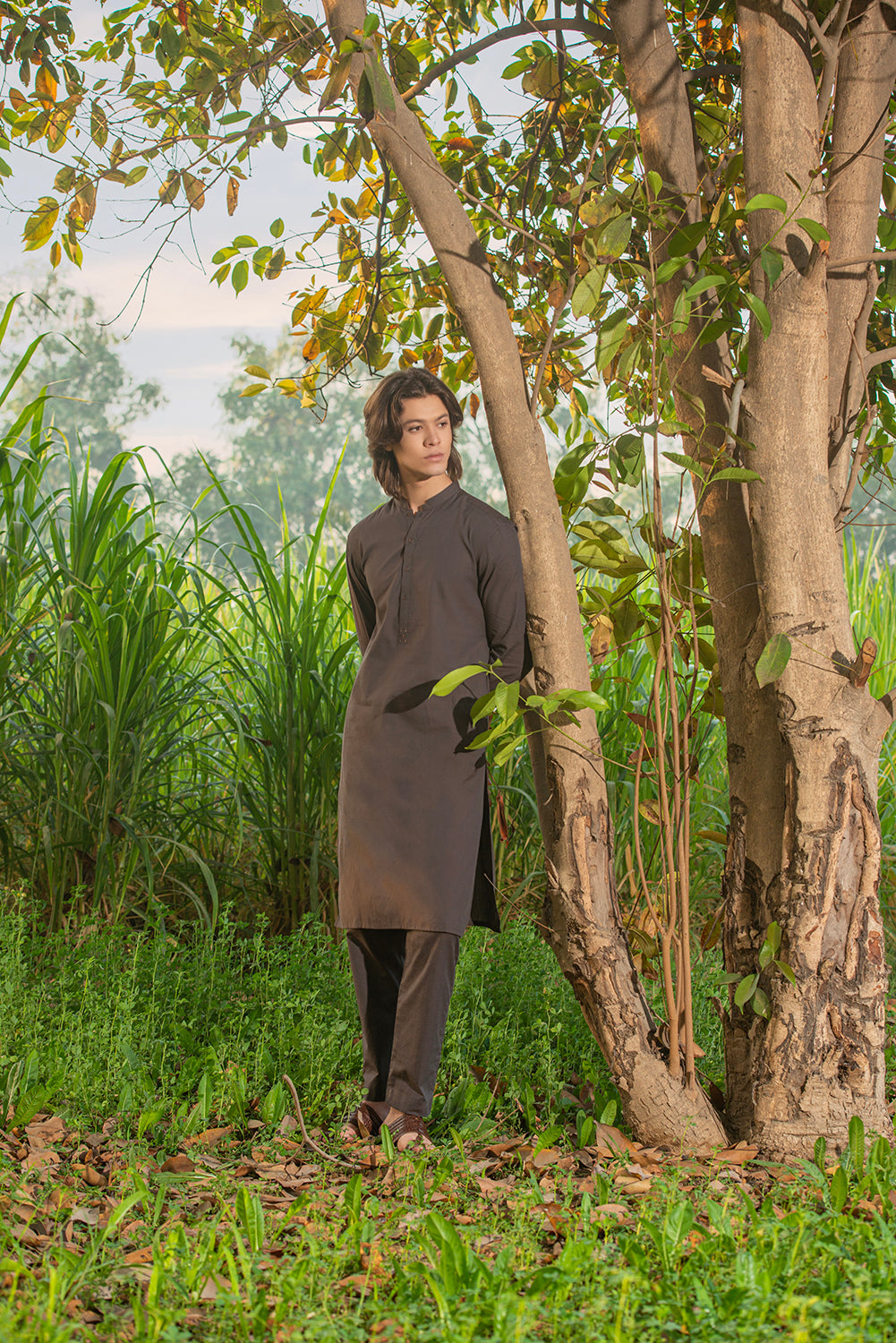 Chestnut Brown Kurta Pajama