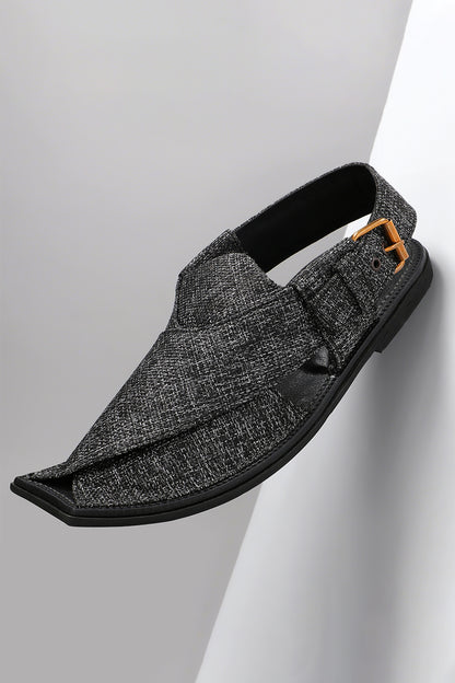 Grey Jute Charsadda Sandal