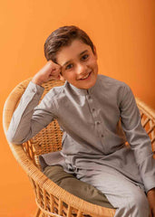 GRAY KURTA PAJAMA