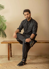 INK BLACK KAMEEZ SHALWAAR