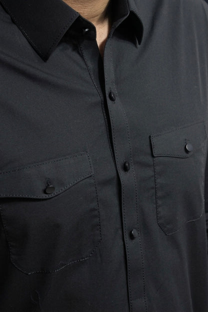 Jet Black Premium Kameez Shalwar