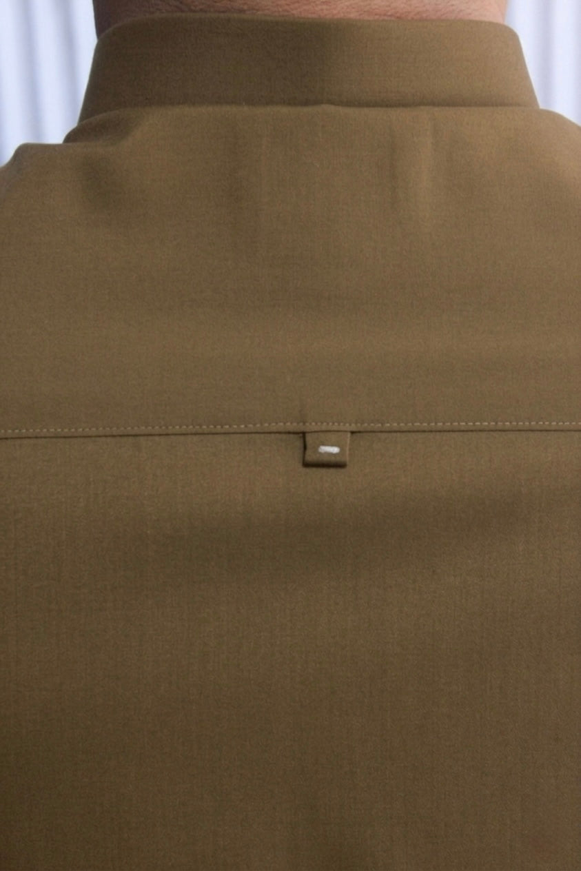 Olive Brown Kameez Shalwar