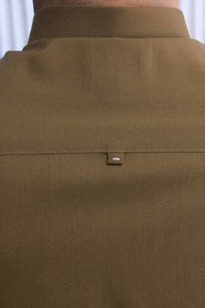 Olive Brown Kameez Shalwar