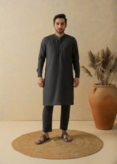 Black Two-Tone Kurta Pajama