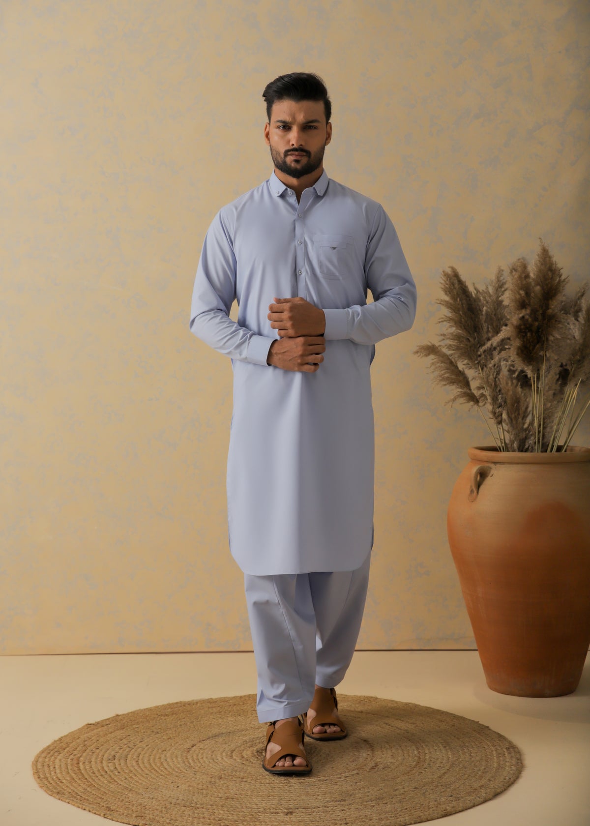 Rock Blue Kameez Shalwar