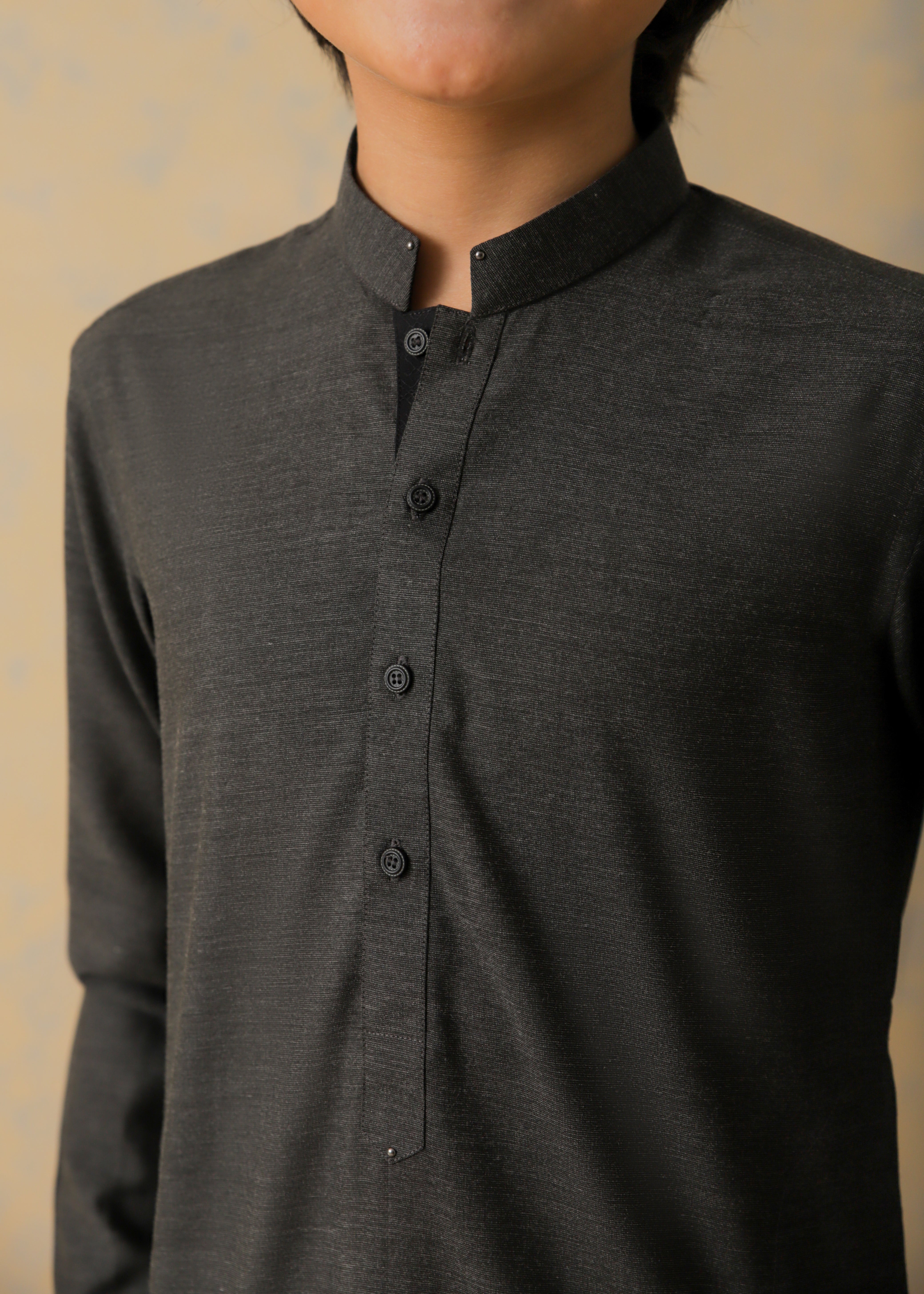 Shadow Gray Two-Tone Kurta Pajama