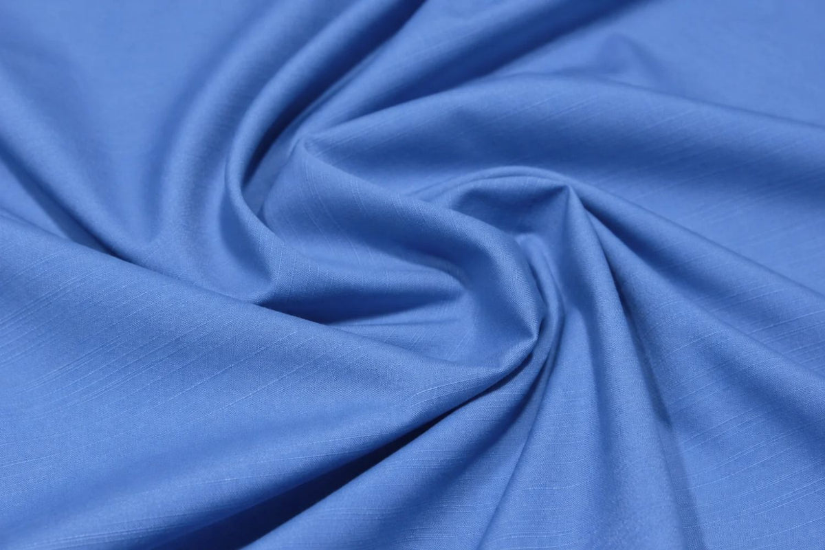 Vista Blue Textured Wash N Wear Unstitched Fabric