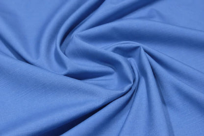 Vista Blue Textured Wash N Wear Unstitched Fabric