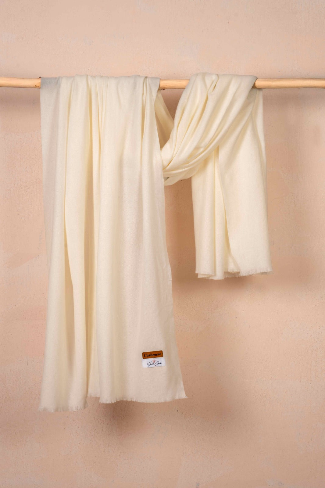 Off-White Cashmere Shawl