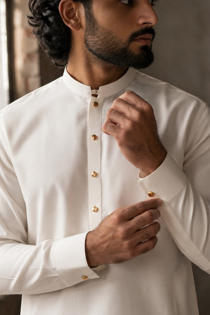 Off-White Designer Kameez Shalwar