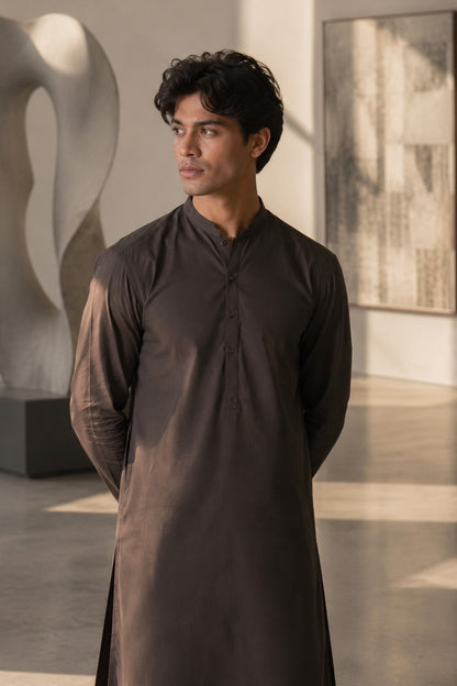 Chestnut Brown Kurta Pajama