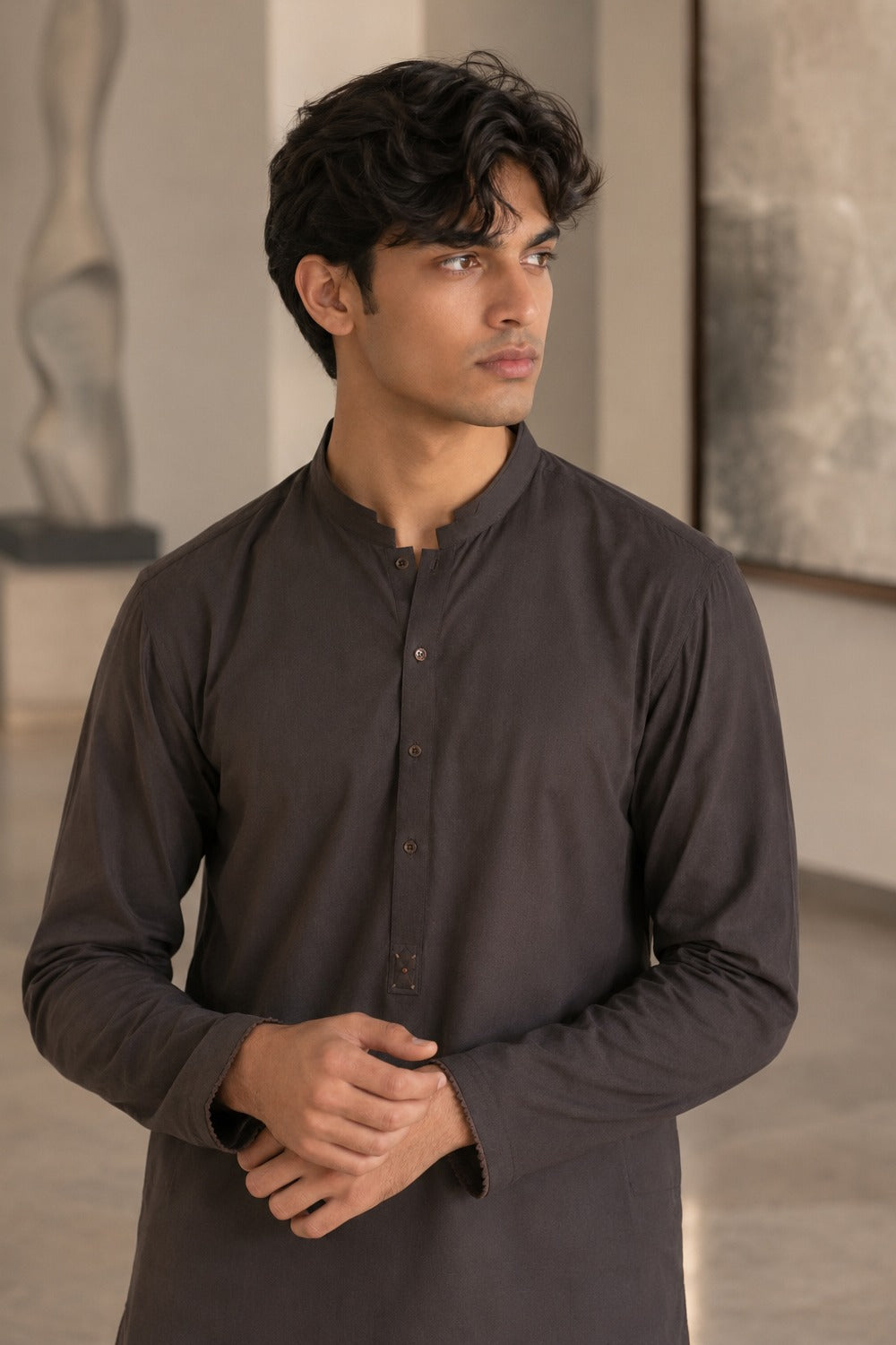 Chestnut Brown Kurta Pajama