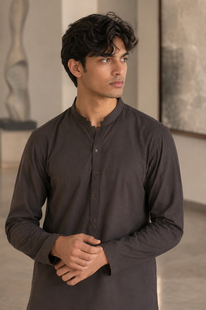 Chestnut Brown Kurta Pajama