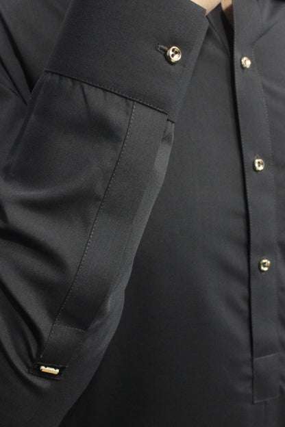 Dark Charcoal Kameez Shalwar