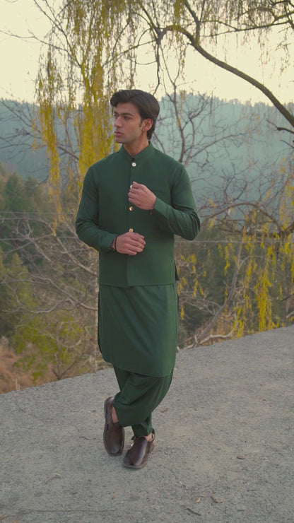 Forest  Green Waistcoat