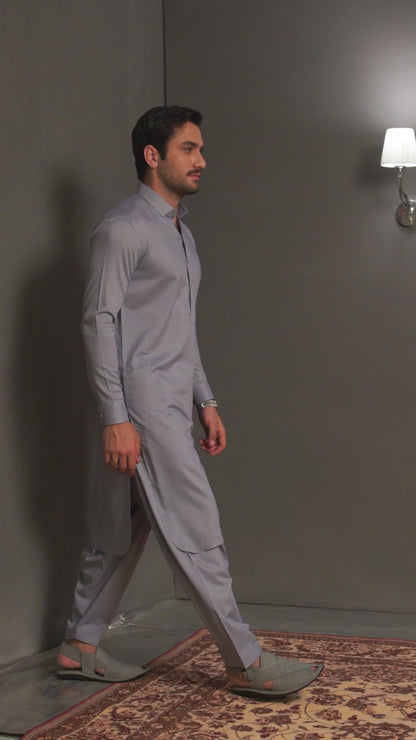 Lavender Blue Kameez Shalwar