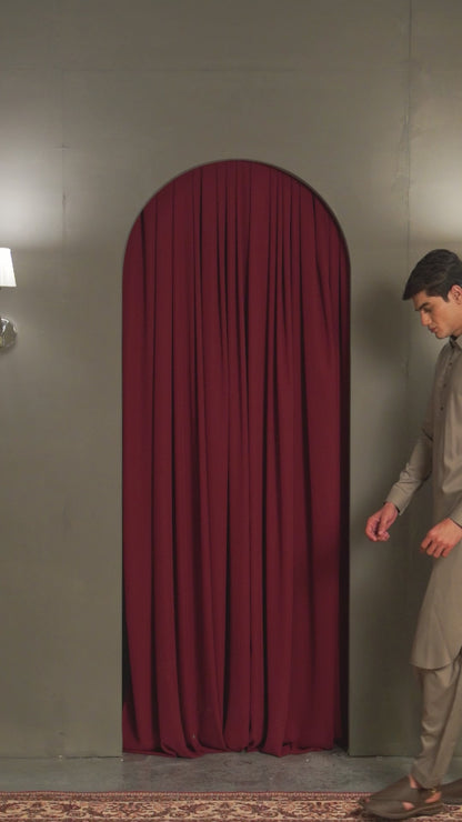 Warm Gray Kameez Shalwar