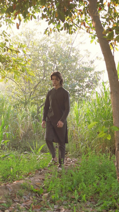 Chestnut Brown Kurta Pajama