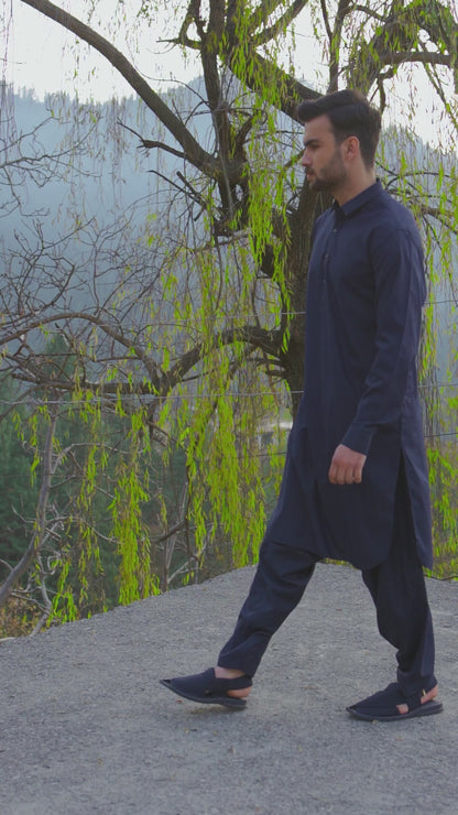 Midnight Blue Kameez Shalwar