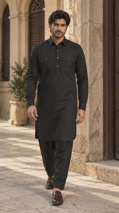 Military Olive Kameez Shalwar
