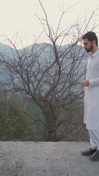 Classic White Kameez Shalwar