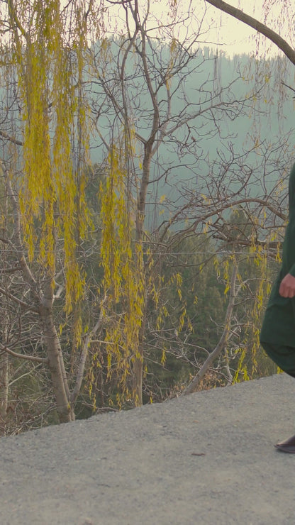 Forest Green Kameez Shalwar