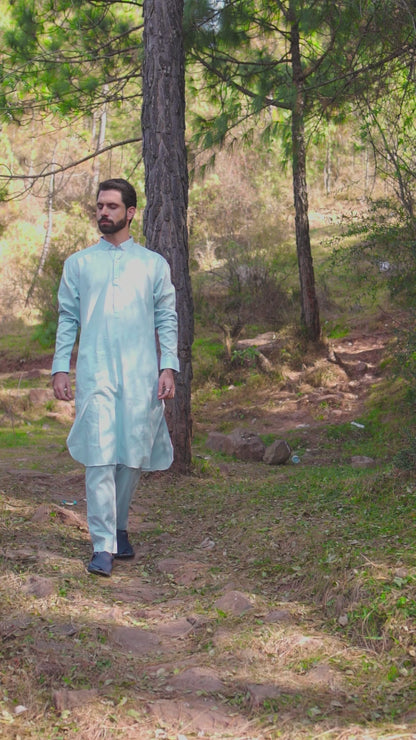 Light Sky-Blue Kurta Pajama