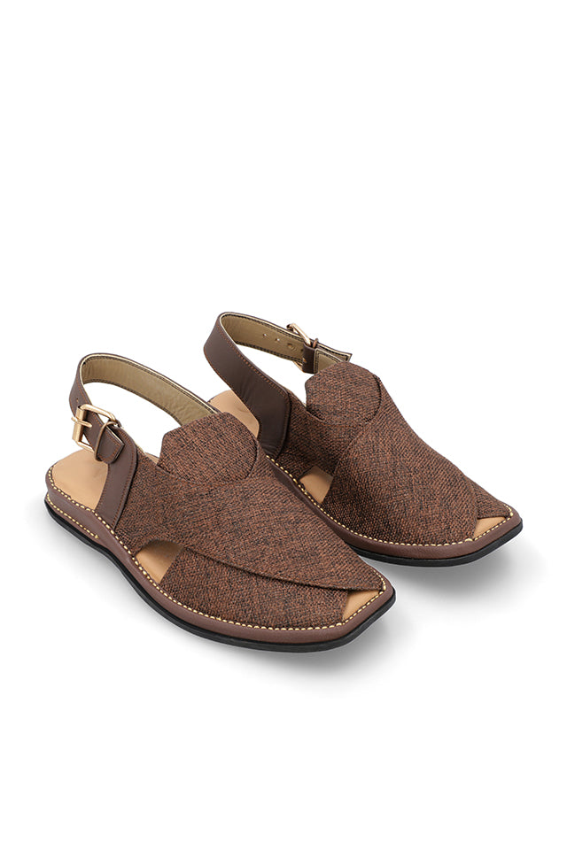 JUTE BROWN PESHAWARI CHAPPALS