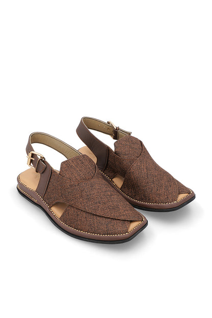 JUTE BROWN PESHAWARI CHAPPALS